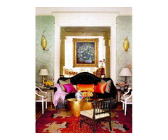 Modern kortárs festmény. Tavaszi virágok. Gustav Seitz Német festő alkotása