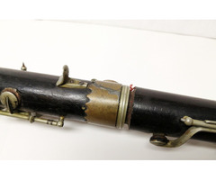 Régi grenadilla fából készült nagy méretű klarinét, Clarinete Buffet Crampon
