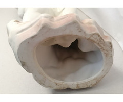 Antik biszkvit barokk stílusú porcelán puttó szobor, egyedi ritkaság