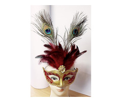 Pávatollas jelmezbáli maszk kollekció 5db együtt