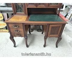 Szecessziós felépítményes íróasztal