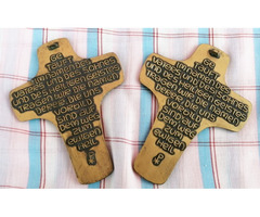 Art Deco bronz keresztelőfeszület korpusz páros Németországból