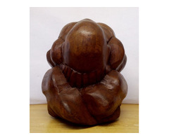 Keserűség. Indonéz népművészeti alkotás. Keményfa szobor