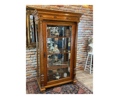 Restaurált Ónémet vitrin, könyvszekrény.