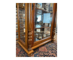 Restaurált Ónémet vitrin, könyvszekrény.