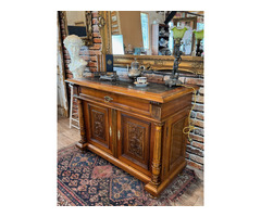 Restaurált Ónémet félszekrény, komód 02.