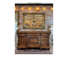 Restaurált térbe helyezhető Ónémet Íróasztal.