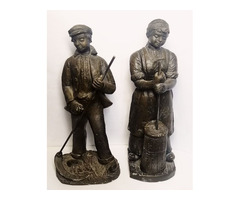 Skandináv parasztok szobor páros. MAT WANDERS