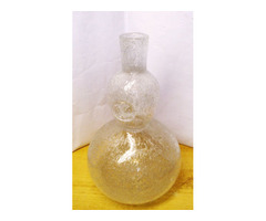 Muránói buborékos falú fúvott váza Olaszországból, Seguso Vetri d'Arte