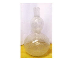 Muránói buborékos falú fúvott váza Olaszországból, Seguso Vetri d'Arte