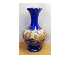 Vintage Germany ELW BAVARIA. Porcelán váza romantikus jelenetekkel, hibátlan