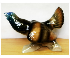 Bohemia porcelán fajdkakas szobor, 1960-s évek Csehország