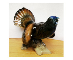 Bohemia porcelán fajdkakas szobor, 1960-s évek Csehország