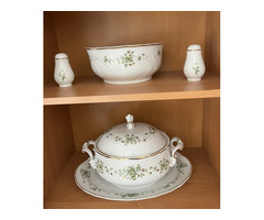 Hollóházi Porcelán Étkészlet - Erika 57 részes, 6 személyes