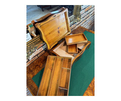 Nagyméretű Biedermeier titkos fiókos dobozka 08.