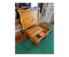 Nagyméretű Biedermeier titkos fiókos dobozka 08.
