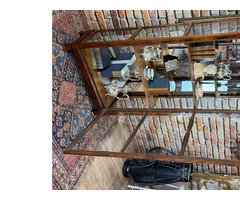 Biedermeier intarziás vitrin felújított.