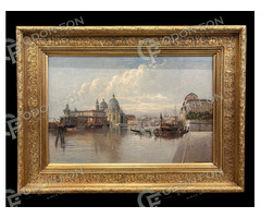 Karl Kaufmann – Velence – Kanal Grande a Santa Maria della Salute látképével