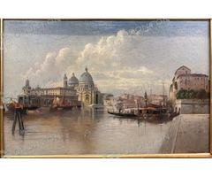 Karl Kaufmann – Velence – Kanal Grande a Santa Maria della Salute látképével