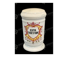 Porcelán patikatégely „EXTR TRIF FIBR” felirattal