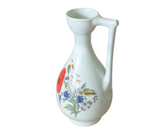 Zsolnay porcelán kancsó – Pipacsos, búzavirágos minta, hibátlan